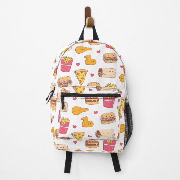 Item preview, Cute Takeaway Food Doodles Pattern designed and sold by rustydoodle.