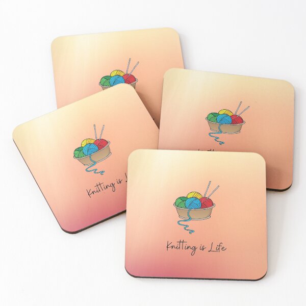 Item preview, Knitting is Life designed and sold by NerdGirlClub.