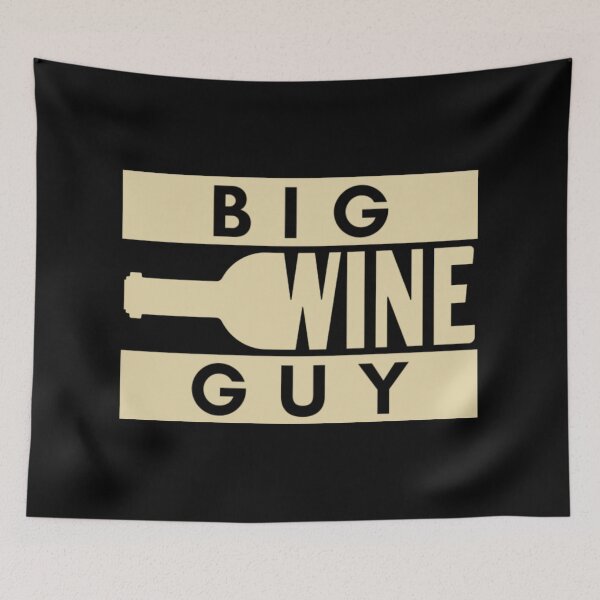 Item preview, Big wine guy with horizontal bottle of wine designed and sold by AlvarezTimothy.