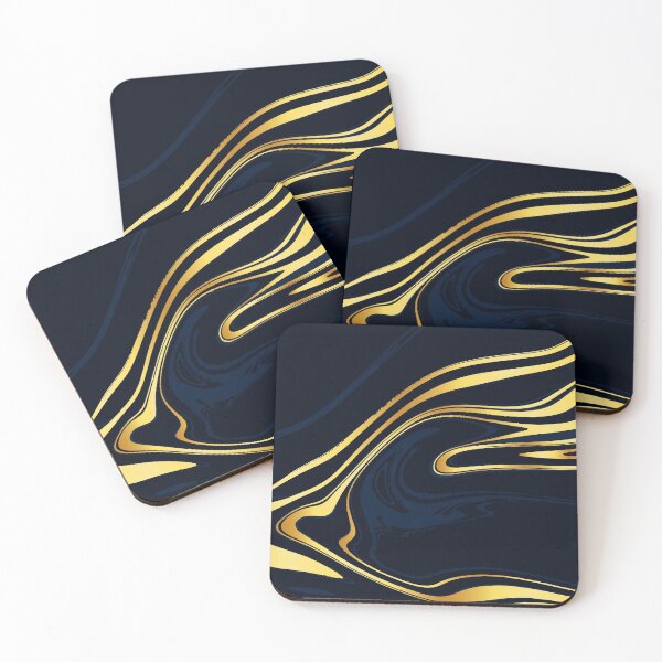 Item preview, Gold and Blue Marble designed and sold by Timegraf.
