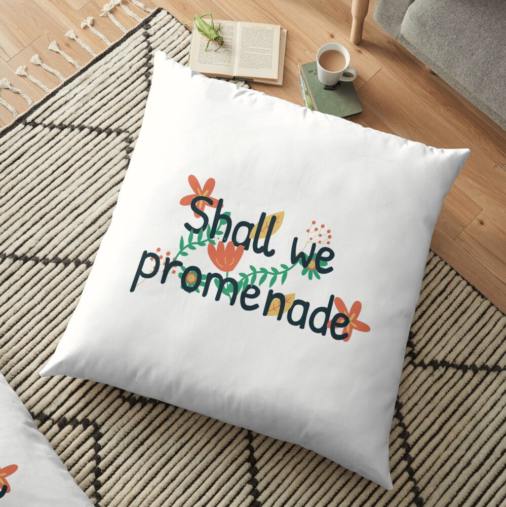Shall We Promenade Floor Pillow