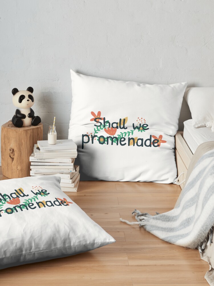 Alternate view of Shall We Promenade Floor Pillow