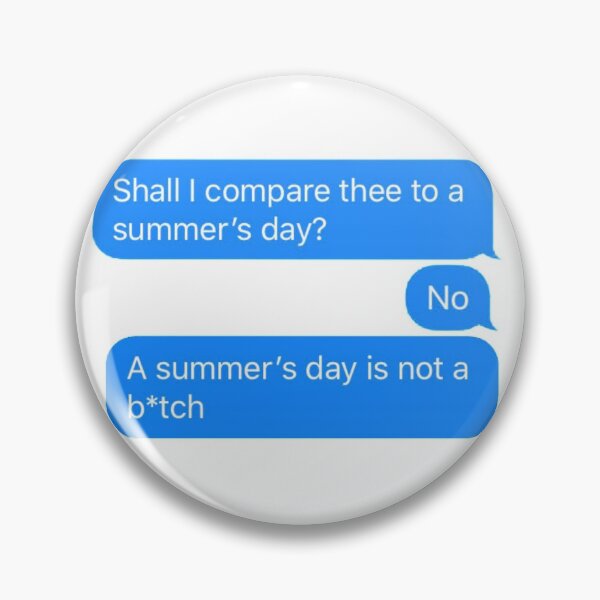 Item preview, Shall I compare thee to a summer's day? designed and sold by bardnbangtan.