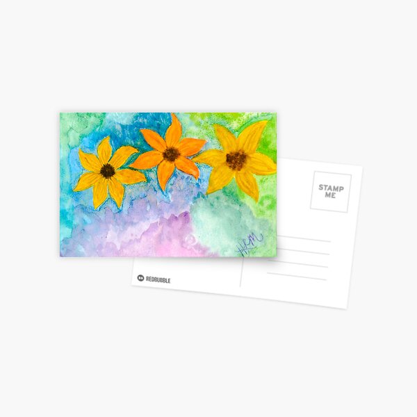 Three flowers Postcard