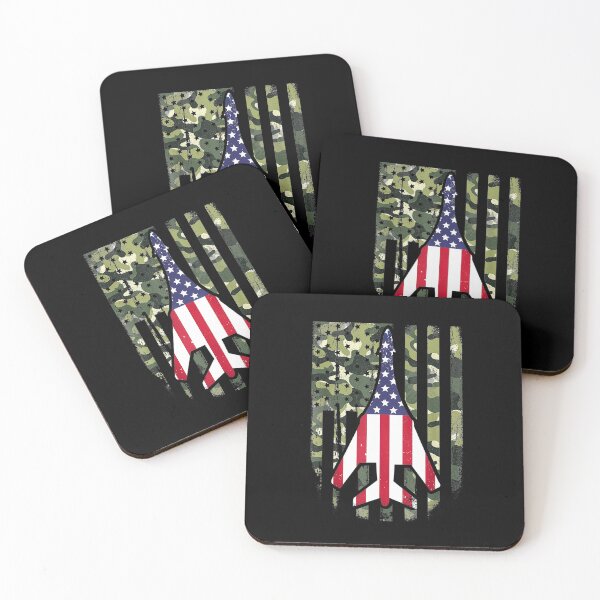 Item preview, Air Force B1 Supersonic Bomber Jet American Flag Squadron  designed and sold by Colleen206.