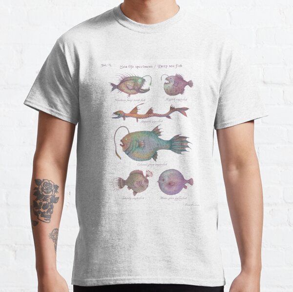  Deep Sea Fishing Fish Seadevil T-Shirt : Clothing