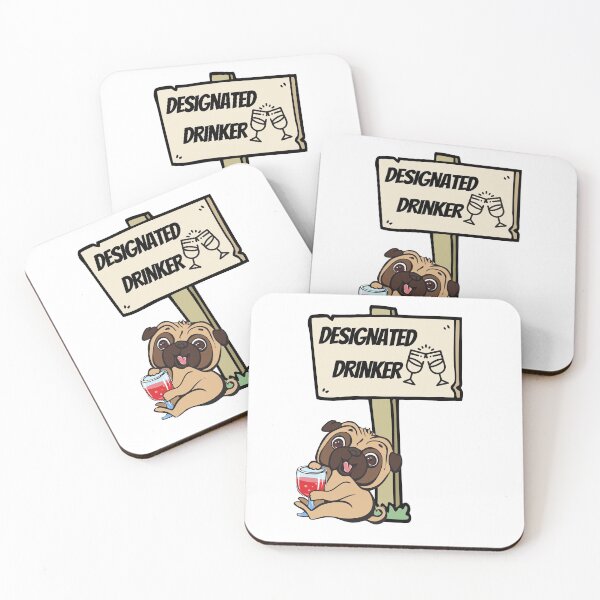 Item preview, Designated Drinker- Drinking Dog designed and sold by dogcuddleralert.