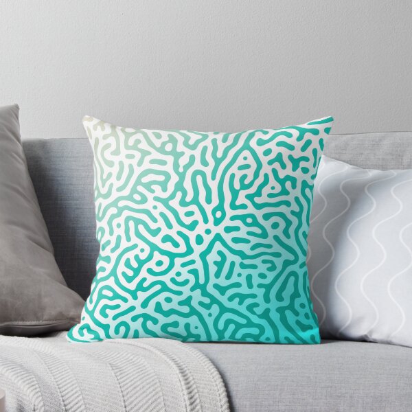 Item preview, Squiggle Lines Turquoise Gradient Pattern designed and sold by patternsoup.