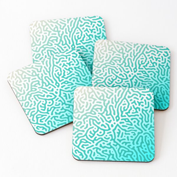 Item preview, Squiggle Lines Turquoise Gradient Pattern designed and sold by patternsoup.