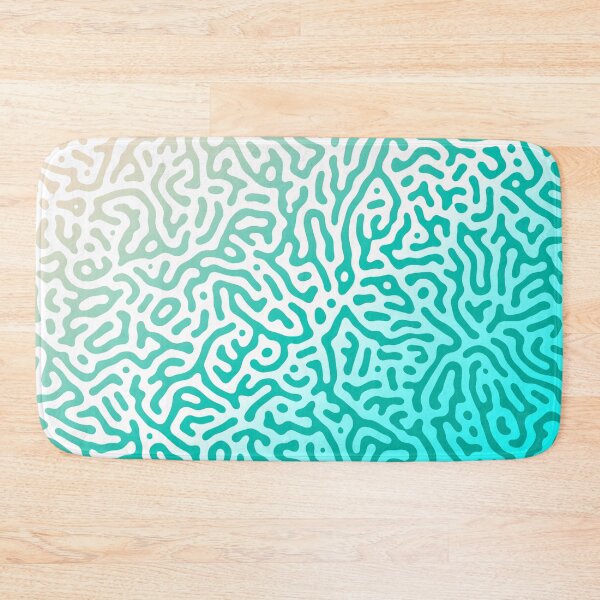 Item preview, Squiggle Lines Turquoise Gradient Pattern designed and sold by patternsoup.