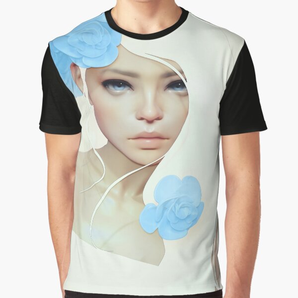 Flor Azul Graphic T-Shirt