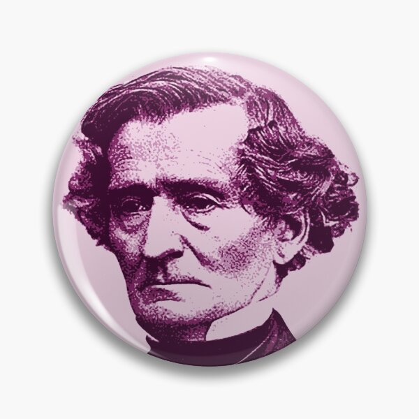 Item preview, Louis-Hector Berlioz Pink Portrait designed and sold by zavadadesigns.