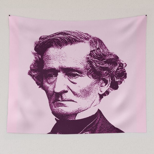 Item preview, Louis-Hector Berlioz Pink Portrait designed and sold by zavadadesigns.