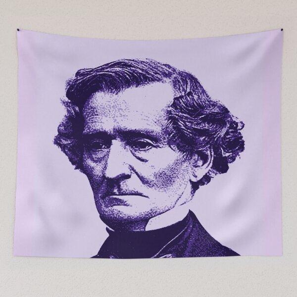 Item preview, Louis-Hector Berlioz Purple Portrait designed and sold by zavadadesigns.