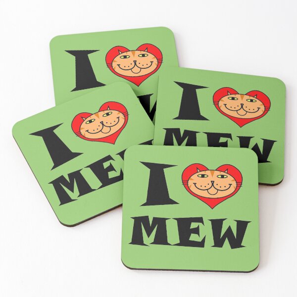 Item preview, I HEART MEW - ORANGE TABBY CAT designed and sold by RawSunArt.