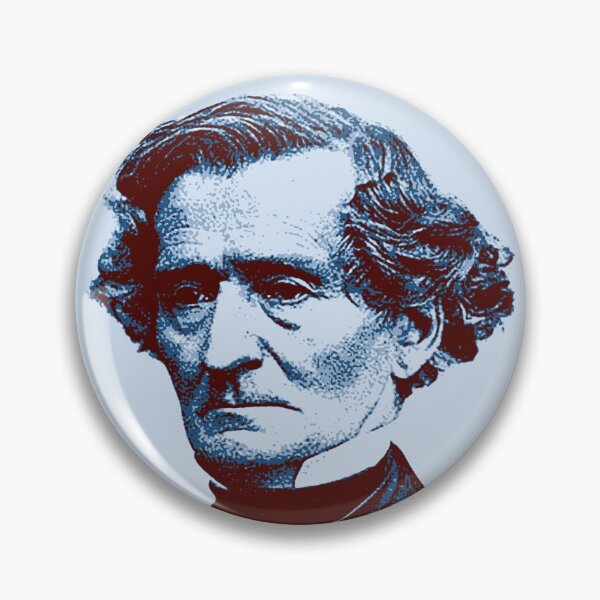 Item preview, Louis-Hector Berlioz Red Blue Portrait designed and sold by zavadadesigns.