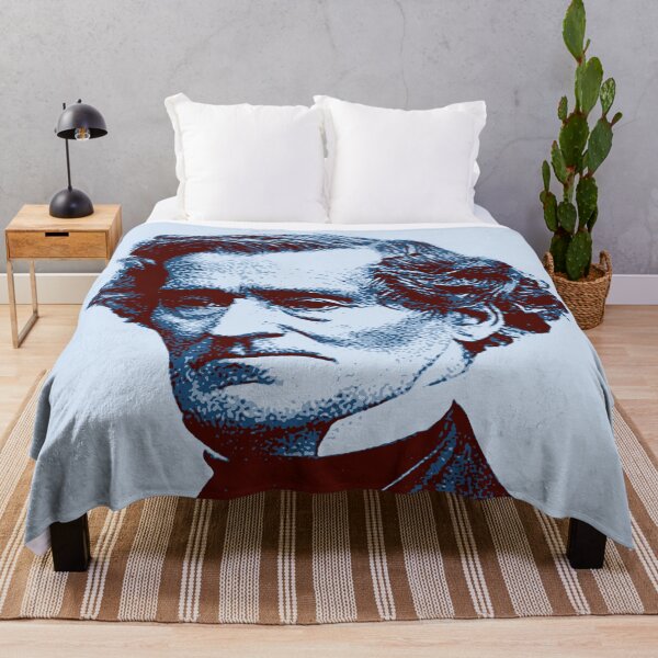 Item preview, Louis-Hector Berlioz Red Blue Portrait designed and sold by zavadadesigns.