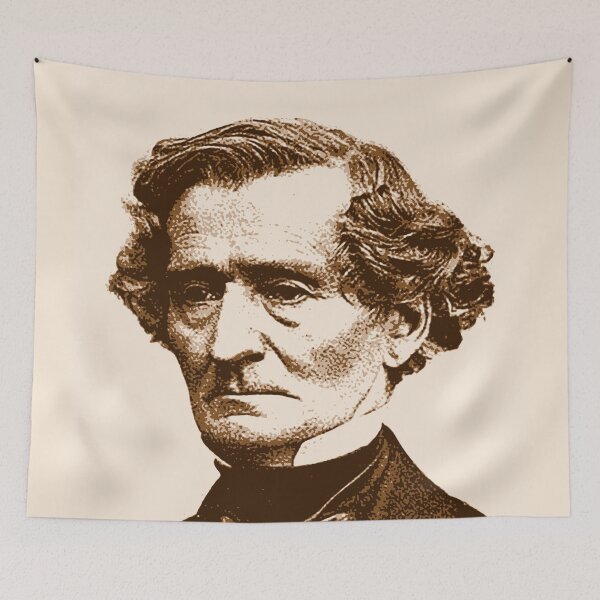 Item preview, Louis-Hector Berlioz Sepia Portrait designed and sold by zavadadesigns.