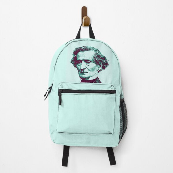 Item preview, Louis-Hector Berlioz Teal Burgundy Portrait designed and sold by zavadadesigns.