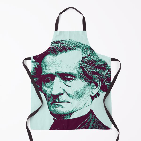 Item preview, Louis-Hector Berlioz Teal Burgundy Portrait designed and sold by zavadadesigns.