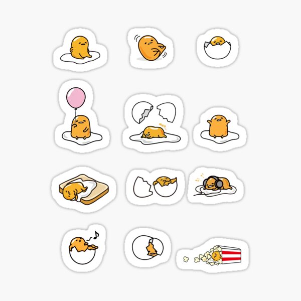 egg character pack 4 Sticker