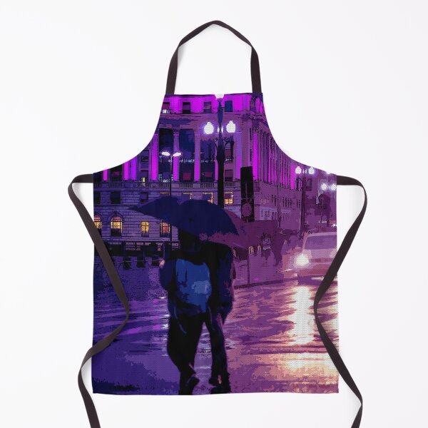 Item preview, São Paulo Brazil - rain - umbrella - digital paint designed and sold by RazzArt.