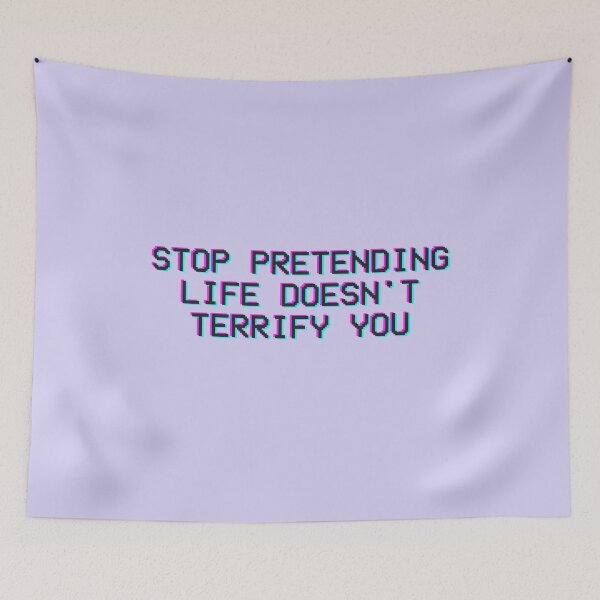 Item preview, Aesthetic Life is Terrifying Text designed and sold by PseudoEnergy.