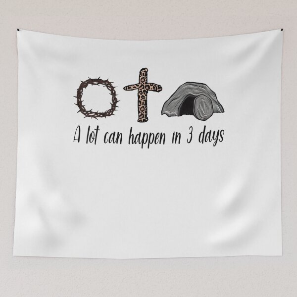 Item preview, A Lot Can Happen In 3 Days, Christians Bibles Funny Tee T-Shirt designed and sold by Lukifo-Proper.