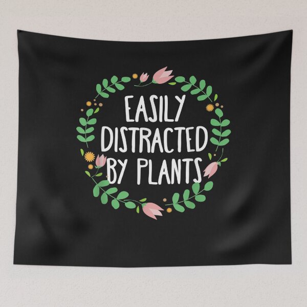 Aperçu de l'œuvre Cute Easily Distracted By Plants Gardening Gift T-Shirt créée et vendue par Lukifo-Proper.
