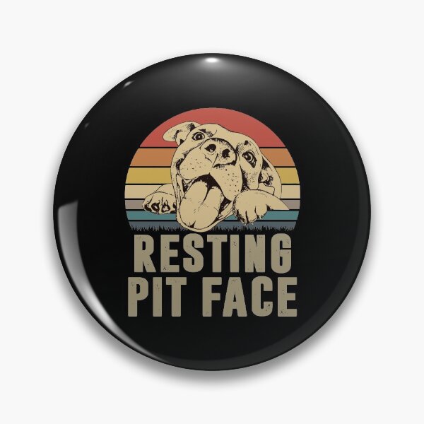 Item preview, Funny Dog Pitbull Resting Pit Face designed and sold by nauglesamatha.
