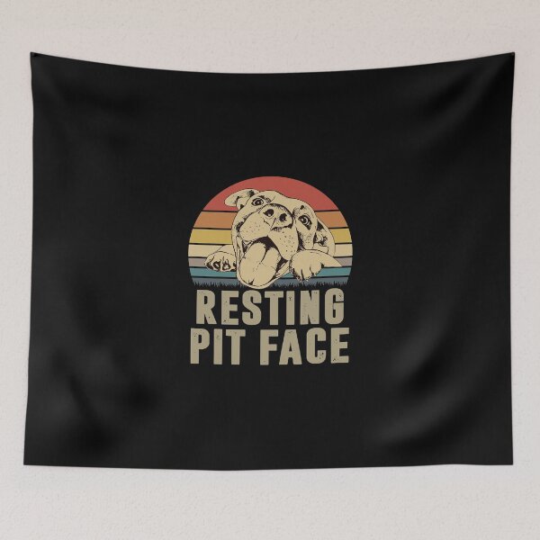 Item preview, Funny Dog Pitbull Resting Pit Face designed and sold by nauglesamatha.
