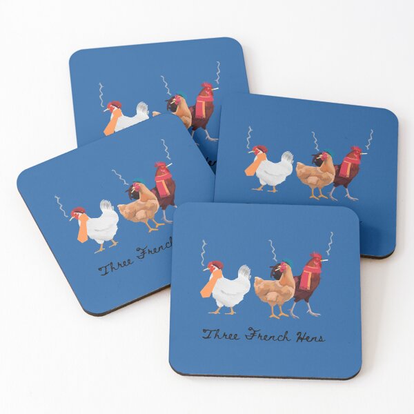 Item preview, Three French Hens design by Sydney C designed and sold by Sydney Cicourel.