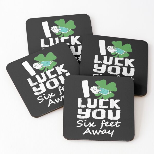 Item preview, Luck You Six Feet Away Shamrock Funny St Patrick’s Day 2021 T-Shirt designed and sold by Lukifo-Proper.
