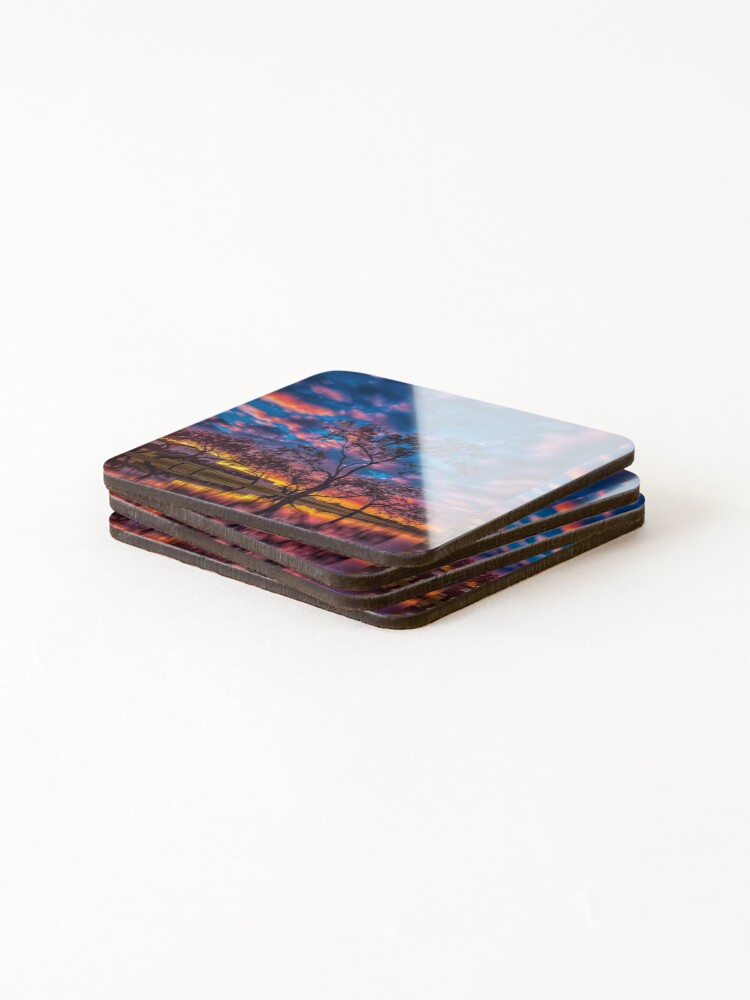 Thumbnail 4 of 5, Coasters (Set of 4), Reflections designed and sold by SunsetMagic.