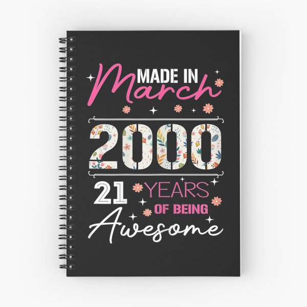 Item preview, Womens March Girl 2000 TShirt 21 Years Old 21st Birthday Gift T-Shirt designed and sold by Lukifo-Proper.