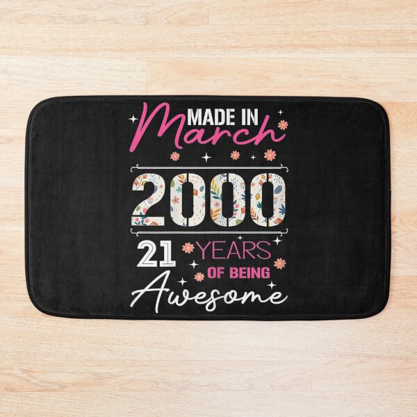 Item preview, Womens March Girl 2000 TShirt 21 Years Old 21st Birthday Gift T-Shirt designed and sold by Lukifo-Proper.