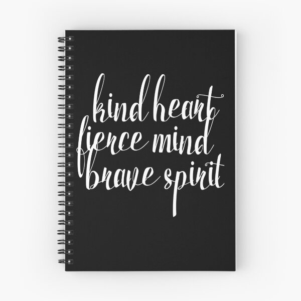 Item preview, Kind Heart. Fierce Mind. Brave Spirit in white designed and sold by Birch Trail Boutique.