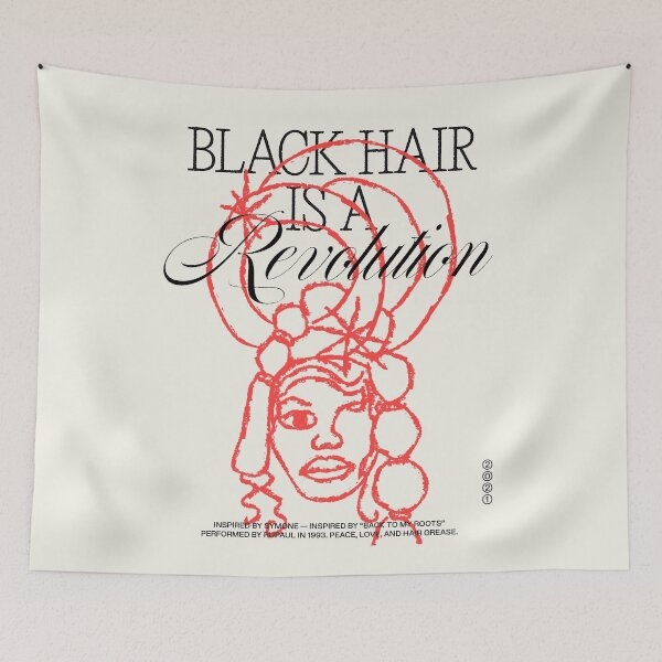 Item preview, BLACK HAIR IS A REVOLUTION I designed and sold by cervaantes.