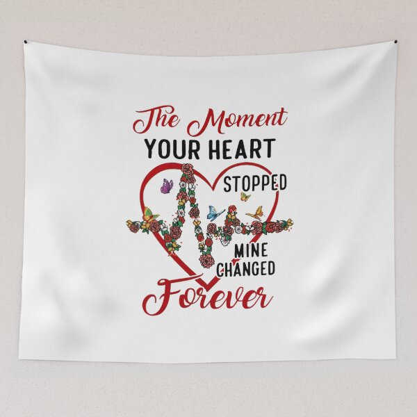 Item preview, The moment your heart stopped mine changed forever Heartbeat flower designed and sold by birdmorrison.