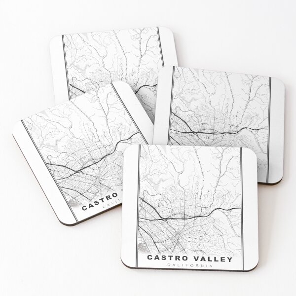 Item preview, Castro Valley Map designed and sold by Tamas Das.