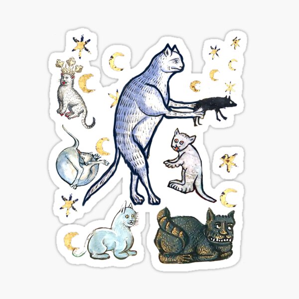 Item preview, UGLY MEDIEVAL CATS Merch designed and sold by tighsquiggly.