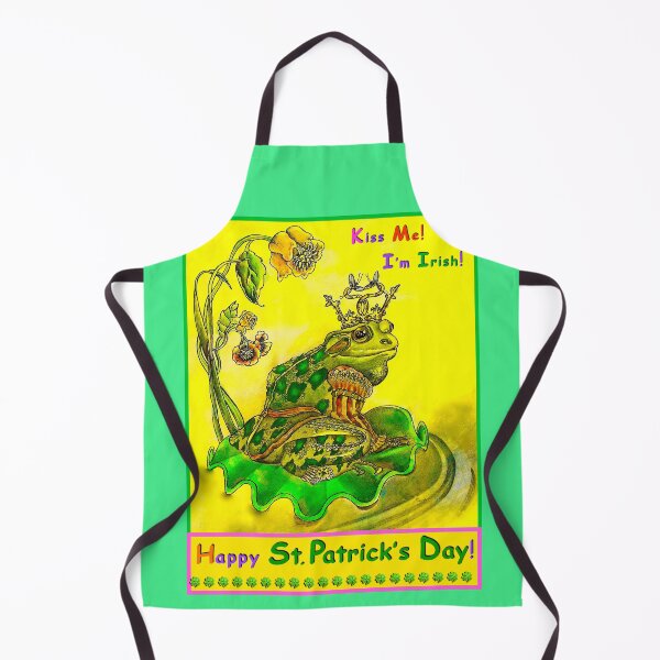 Item preview, St. Patrick's Day FROG PRINCE designed and sold by Judy Mastrangelo.