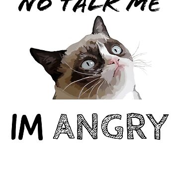 No Talk Me I'm Angry ,cute cat , angry cat , kitty' Panoramic Mug