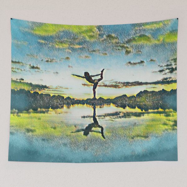 Item preview, GALATHI Sunset Yoga Move Green - Yoga designed and sold by Galathi Designs.