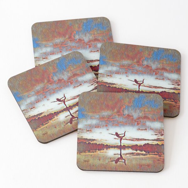 Item preview, GALATHI Sunset Yoga Move Vintage - Yoga designed and sold by Galathi Designs.