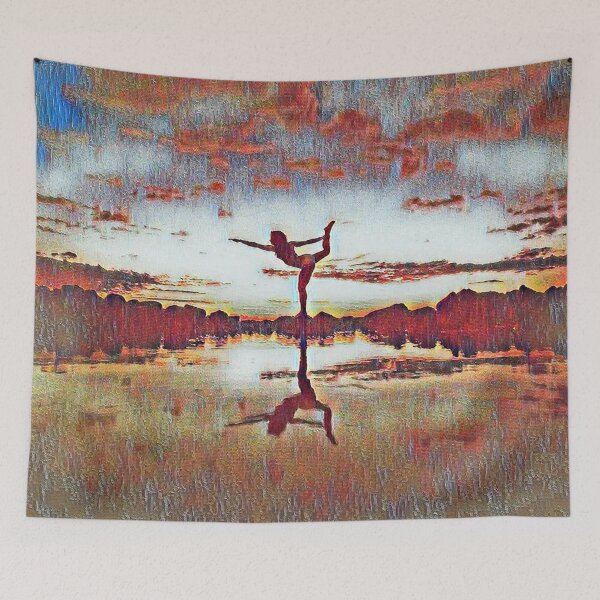 Item preview, GALATHI Sunset Yoga Move Vintage - Yoga designed and sold by Galathi Designs.