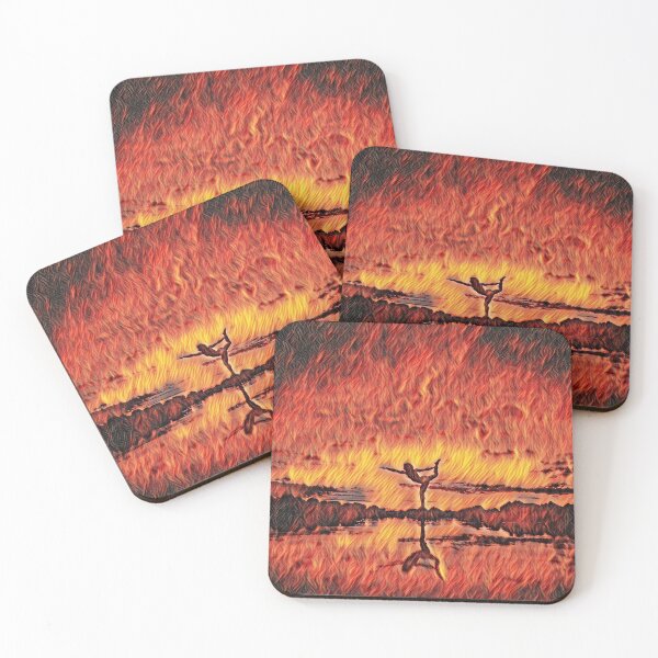 Item preview, GALATHI Sunset Yoga Move Flames - Yoga designed and sold by Galathi Designs.