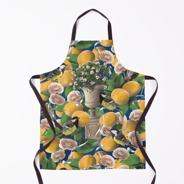 Item preview, Sorrento Pattern - Lemons and Birds designed and sold by ArtAboutDesign.