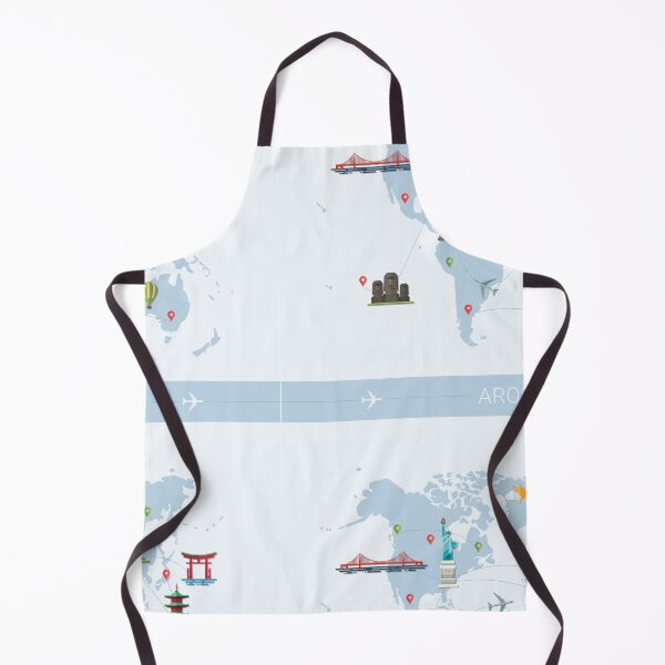 Item preview, Kobeh World Map with Landmarks, Airplanes and Waypoints designed and sold by Kobeh.