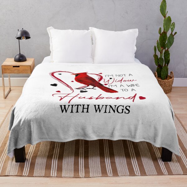 Item preview, I'm not a widow i'm a wife to a husband with wings designed and sold by birdmorrison.